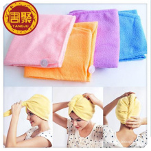 logo design microfiber hair turban warp, hair drying towel,turban wrap towel for US Market